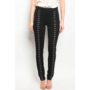 Black Hook & Eye Pants